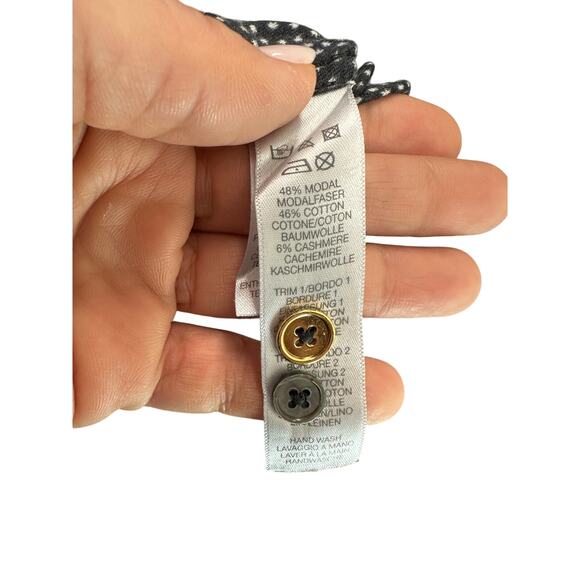 Paul Smith Shirt Womens Small Black Polka Dot Minimalist Chic Style Button Down - Picture 7 of 8